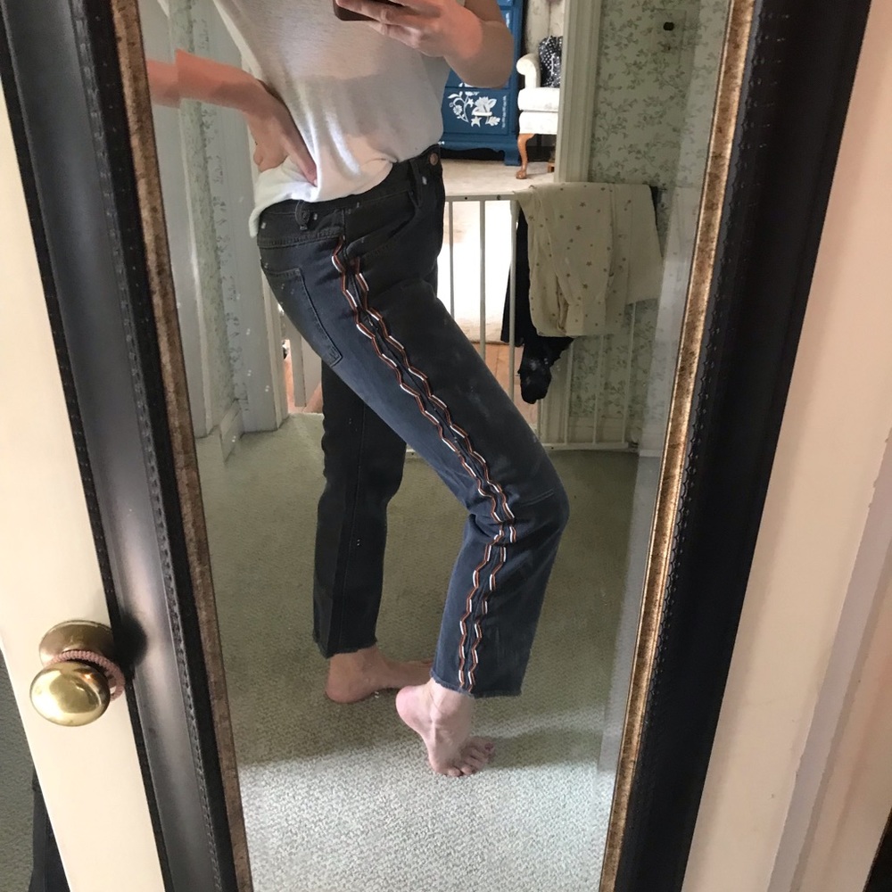 Isabel Marant Etoile Faded gark grey/ black jeans size 42 French IS 10